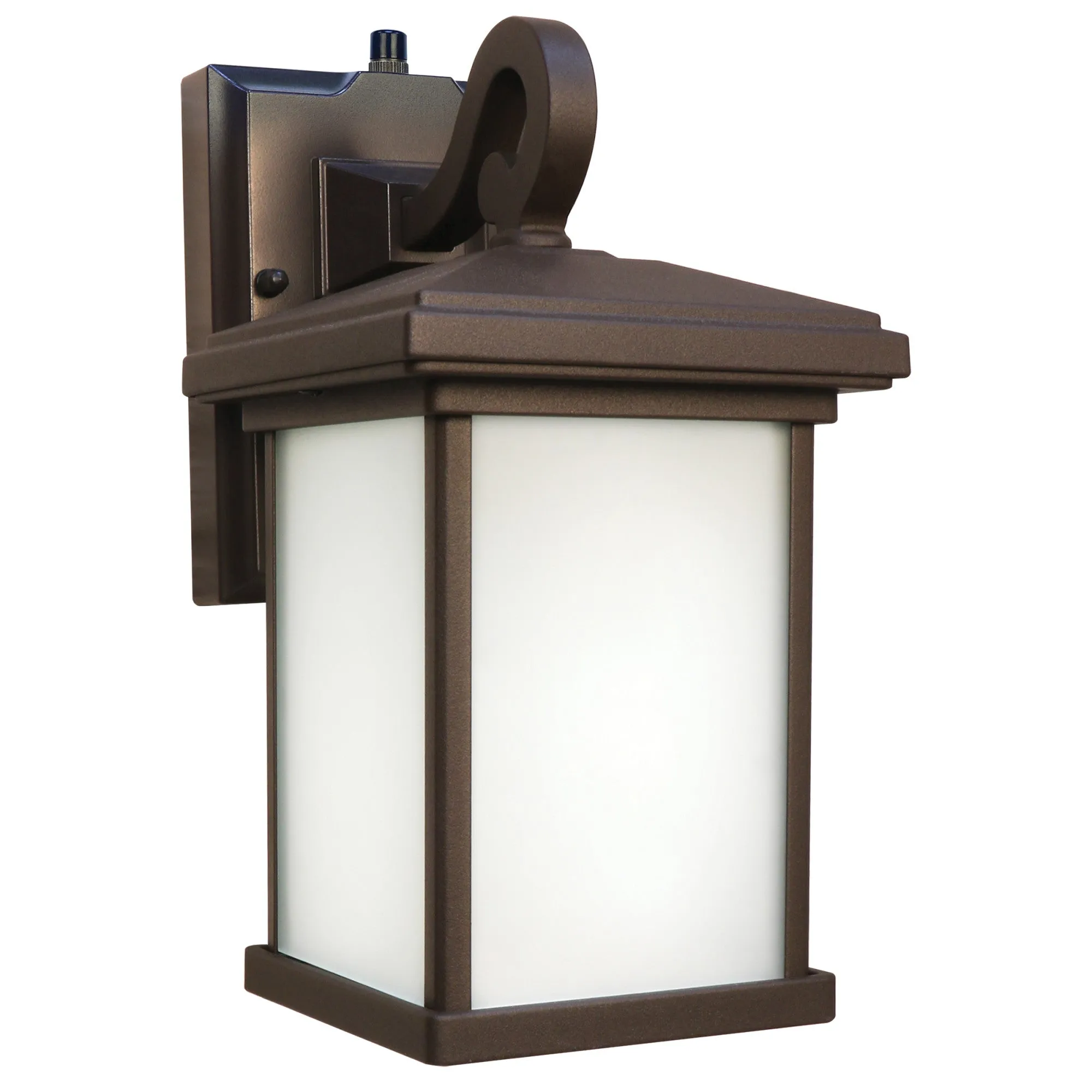 11 in. OneSync Landscape 120V Bronze Square Decorative Lantern