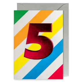 5th Birthday Card Milestone