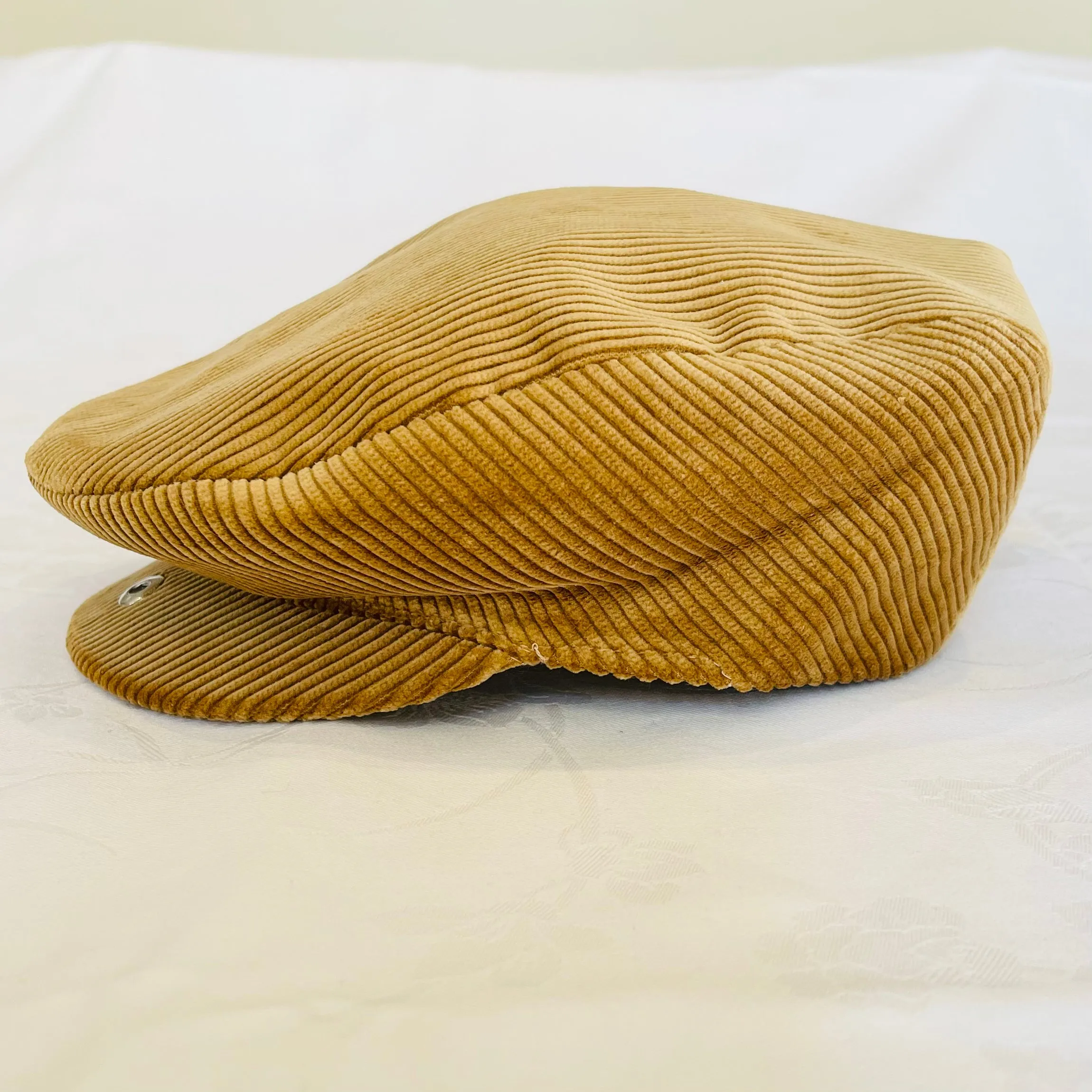 A Bedda Coppola - Piatto Flat Cap - Cotton Corduroy - Golden