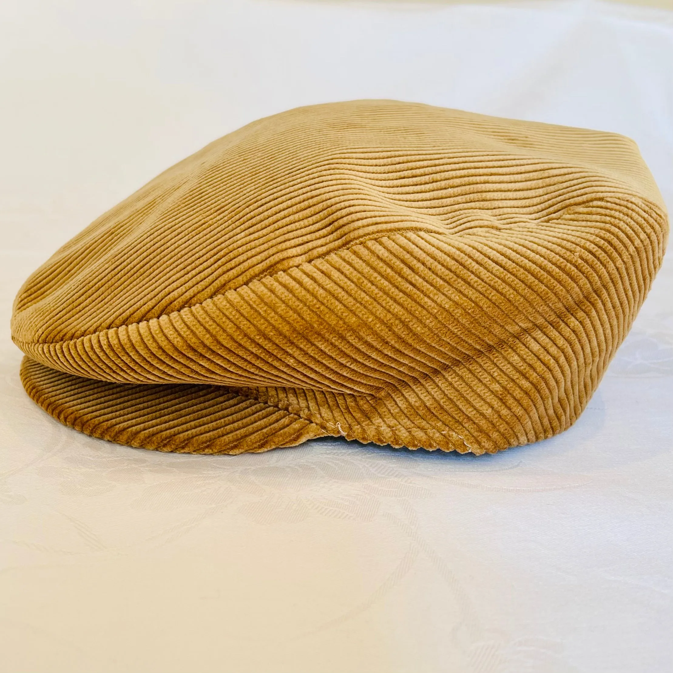 A Bedda Coppola - Piatto Flat Cap - Cotton Corduroy - Golden