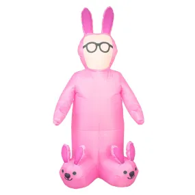 A Christmas Story Ralphie Pink Bunny Lawn Inflatable Airblown Indoor and Outdoor Christmas Decoration