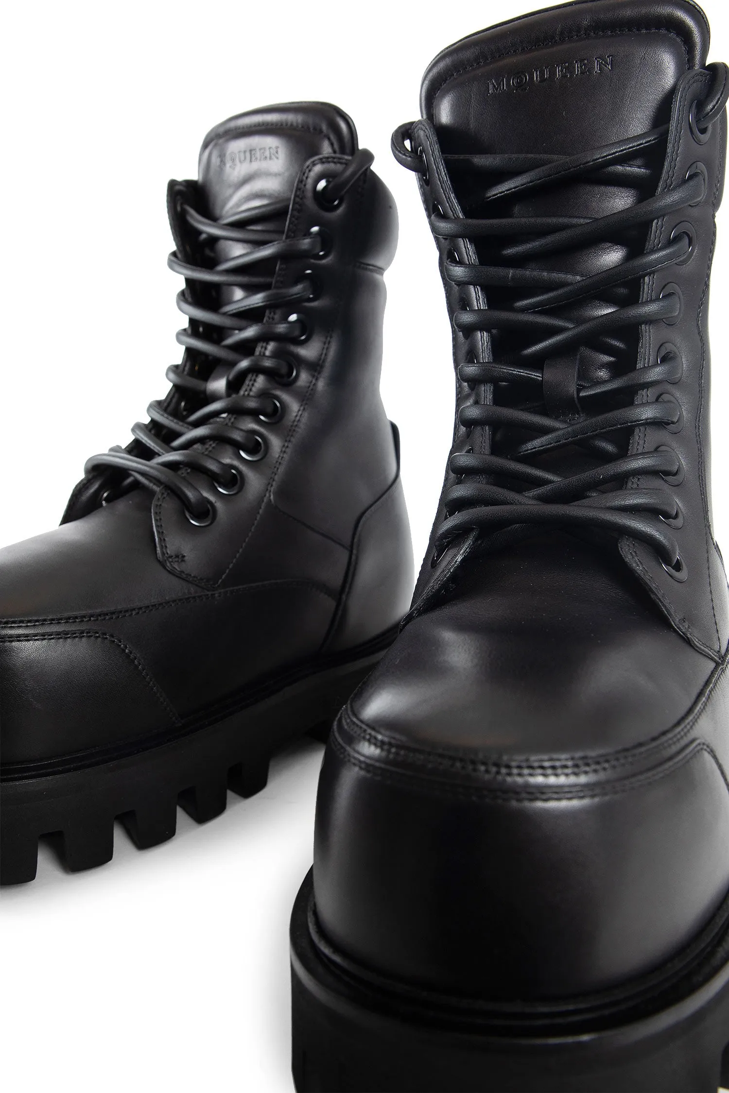 ALEXANDER MCQUEEN MAN BLACK BOOTS