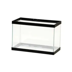 Aqueon® Standard Glass Rectangle Aquarium Black Frame/Clear Silicone Color