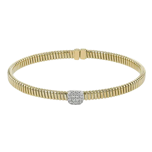 Bangle in 18k Gold with Diamonds