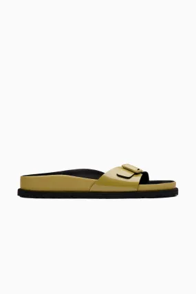 Birkenstock 1774 Madrid Patent Leather - Golden Olive