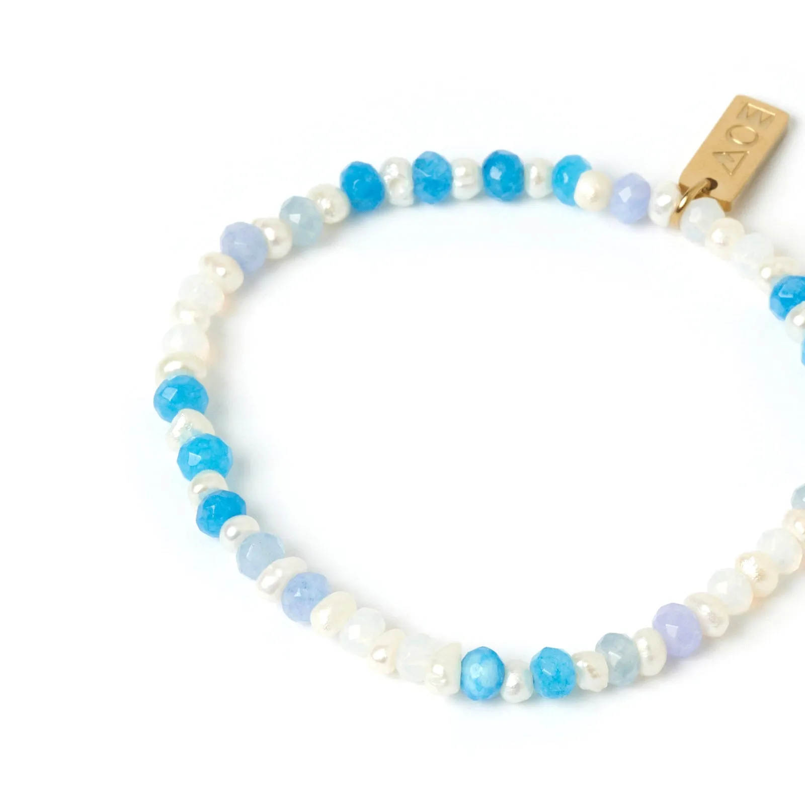 Bloom Pearl and Gemstone Bracelet - Ocean