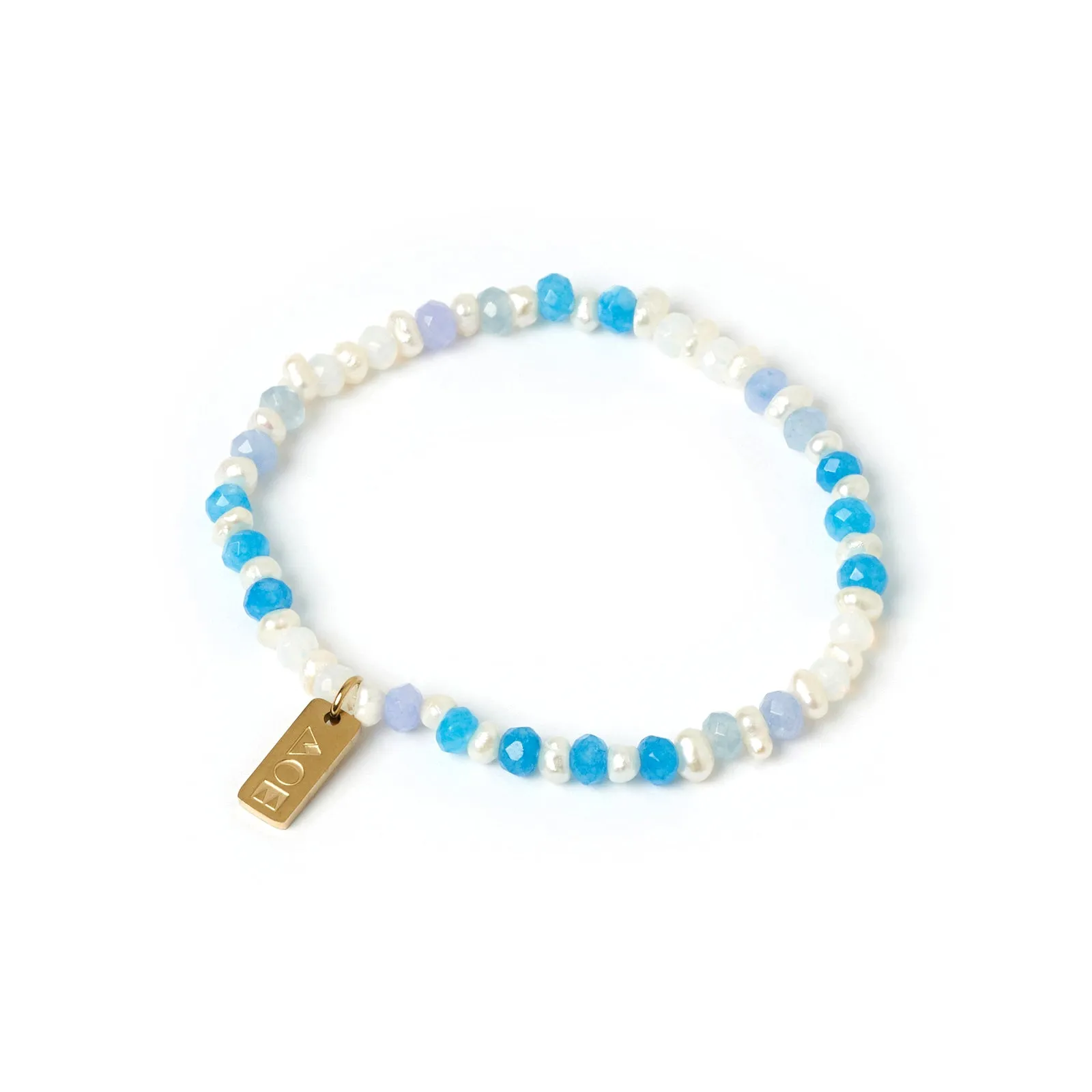 Bloom Pearl and Gemstone Bracelet - Ocean