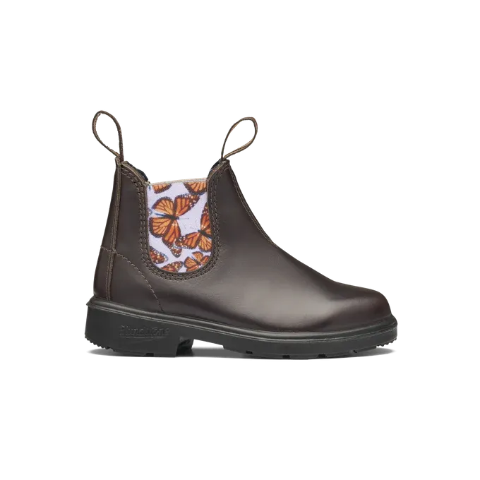 Blundstone 2395 - Kid's Brown with Butterfly Lilac Elastic