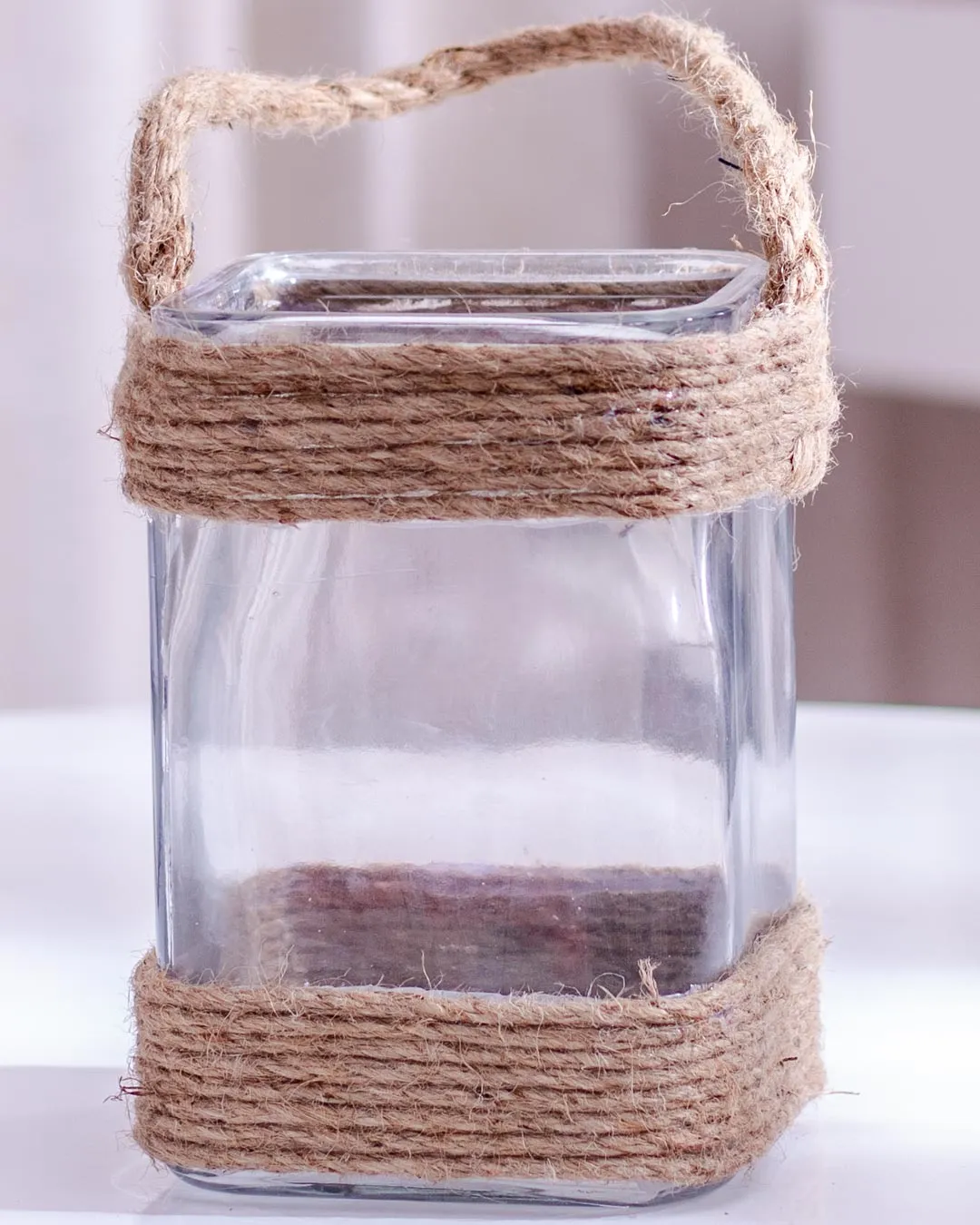 'Boho Chic Macramé' Macrame Glass Vase - Small