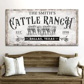 Branded Cattle Ranch Sign VI