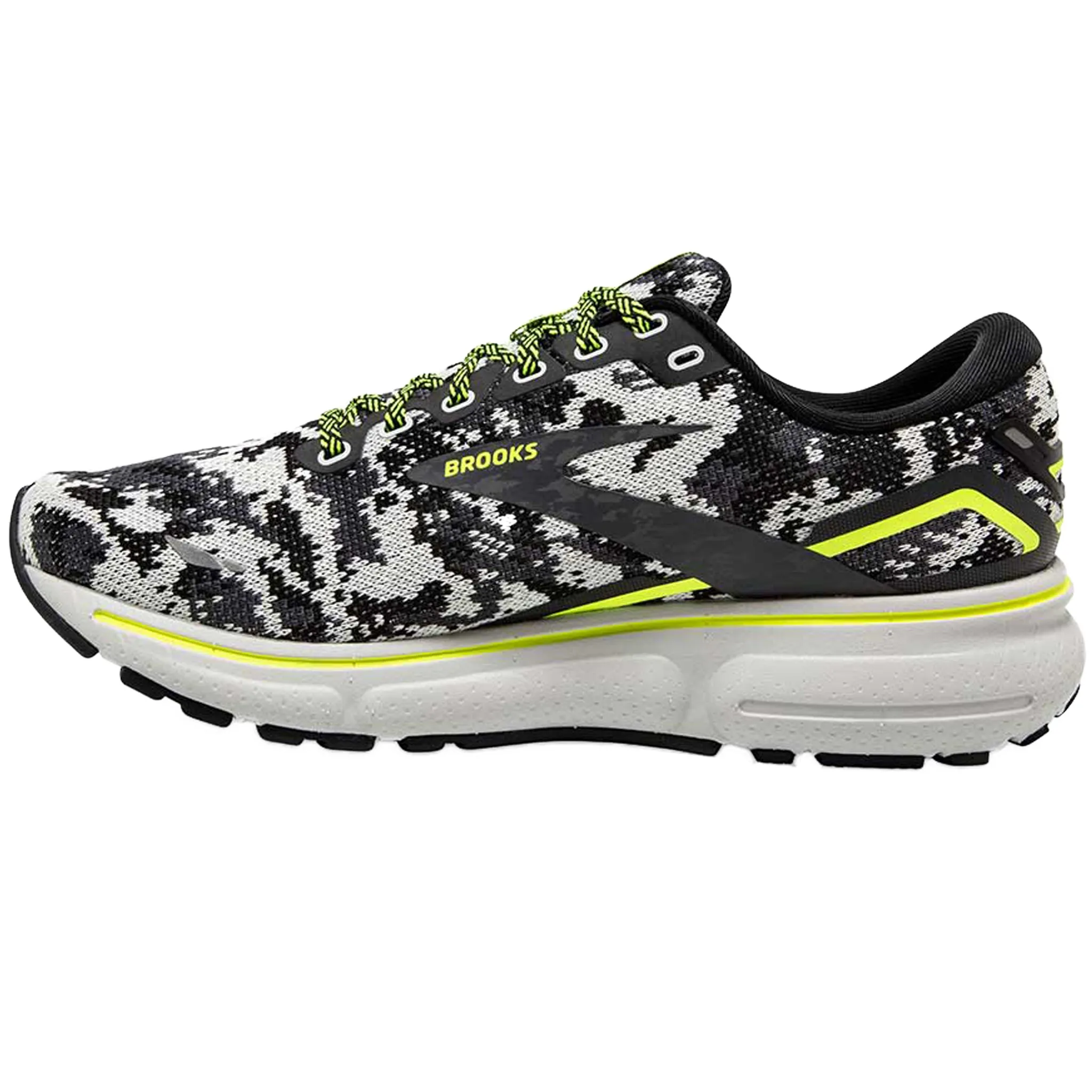 Brooks Men's 110393 029 Ghost 15 Black Ebony Nightlife Cushion Neutral Running Shoes