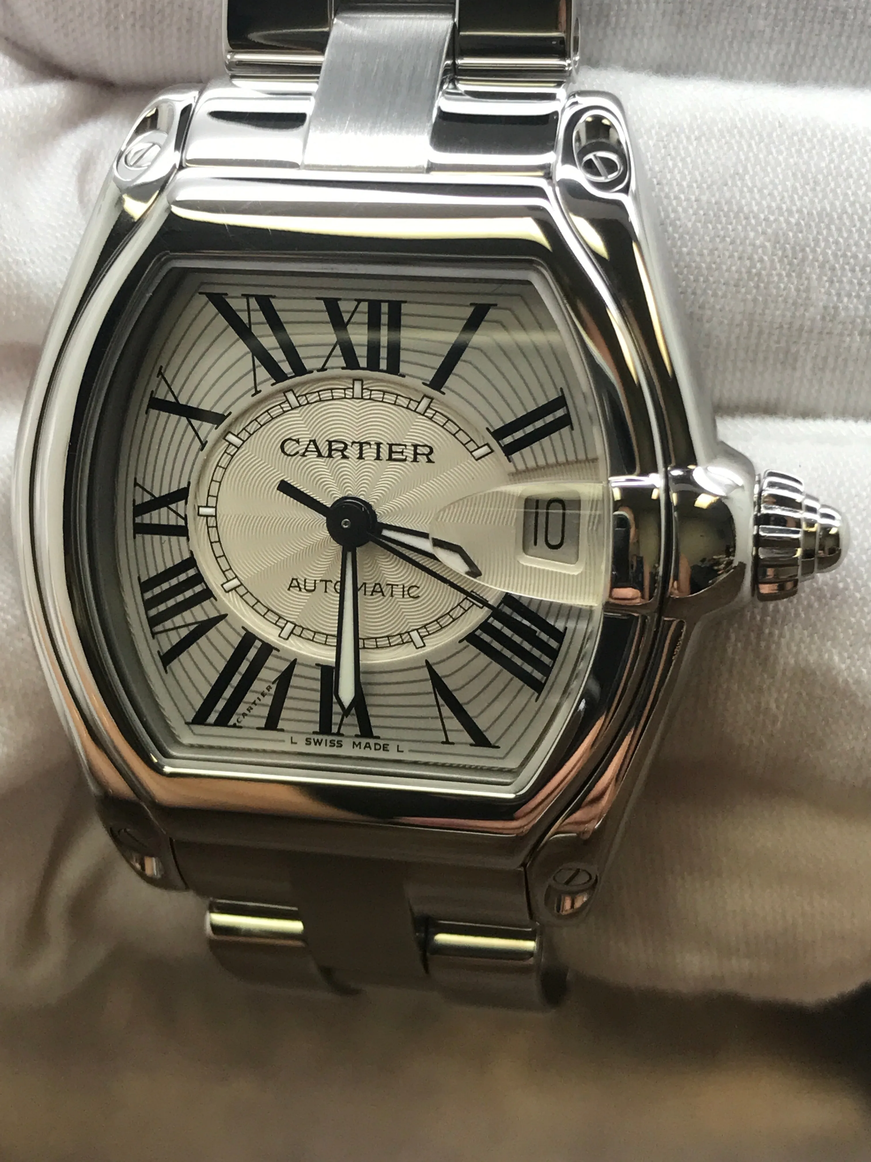 Cartier Roadster 2510 Silver Dial Automatic  Men's Watch