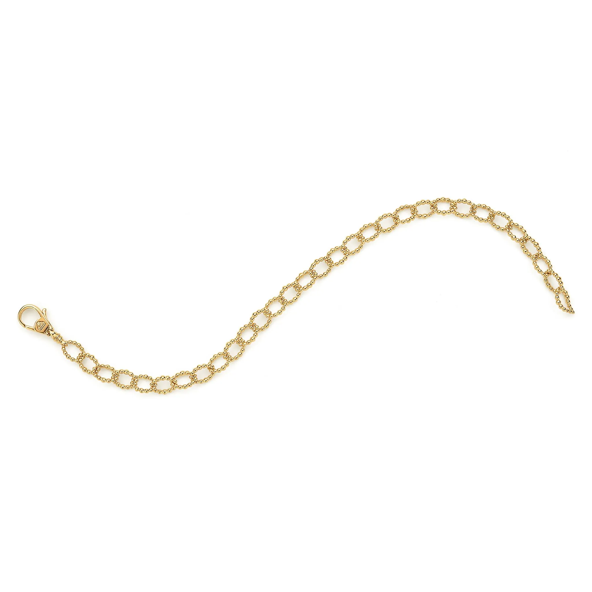 Caviar Gold 18K Gold Small Link Bracelet