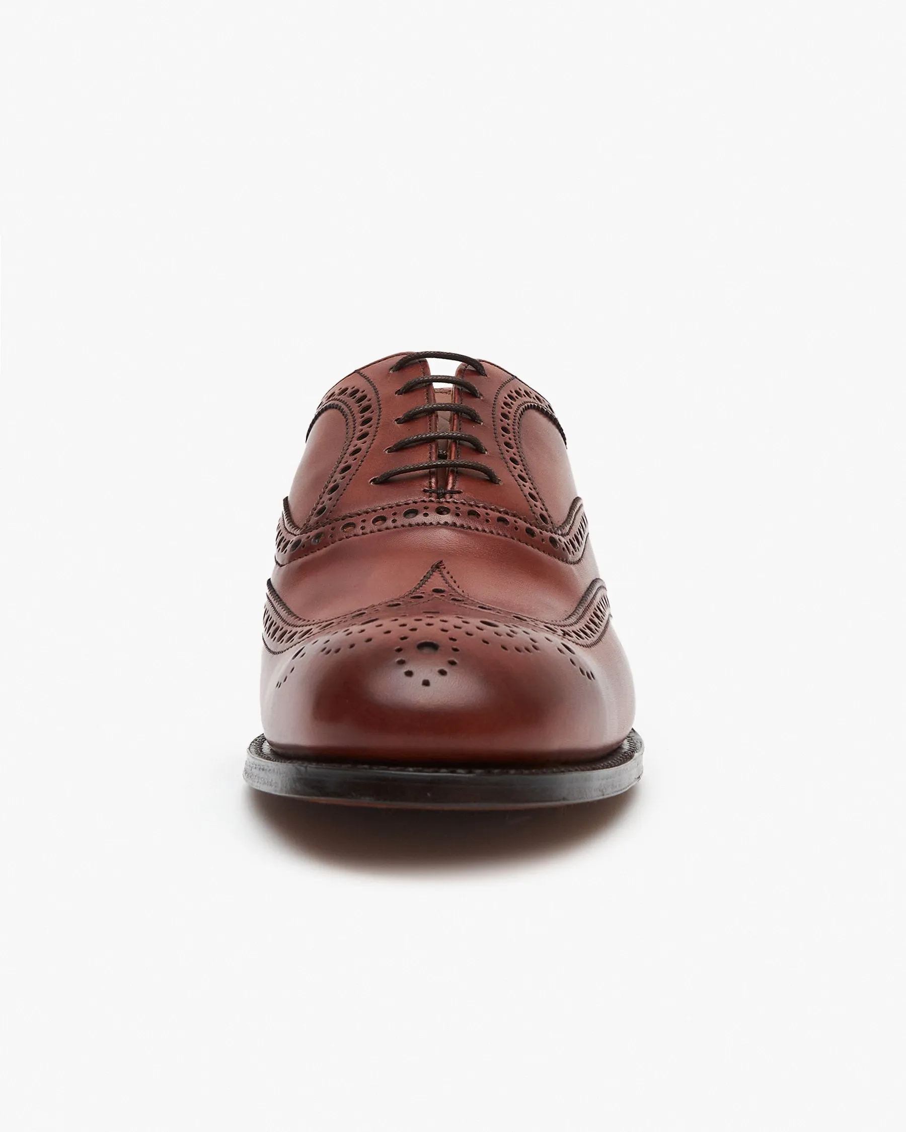 Cheaney Arthur III Oxford Brogue - Dark Leaf Burnished Calf Leather