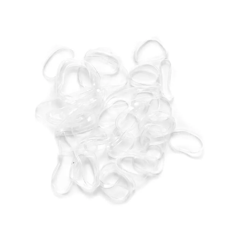 Clear Mini Elastics in Plastic container