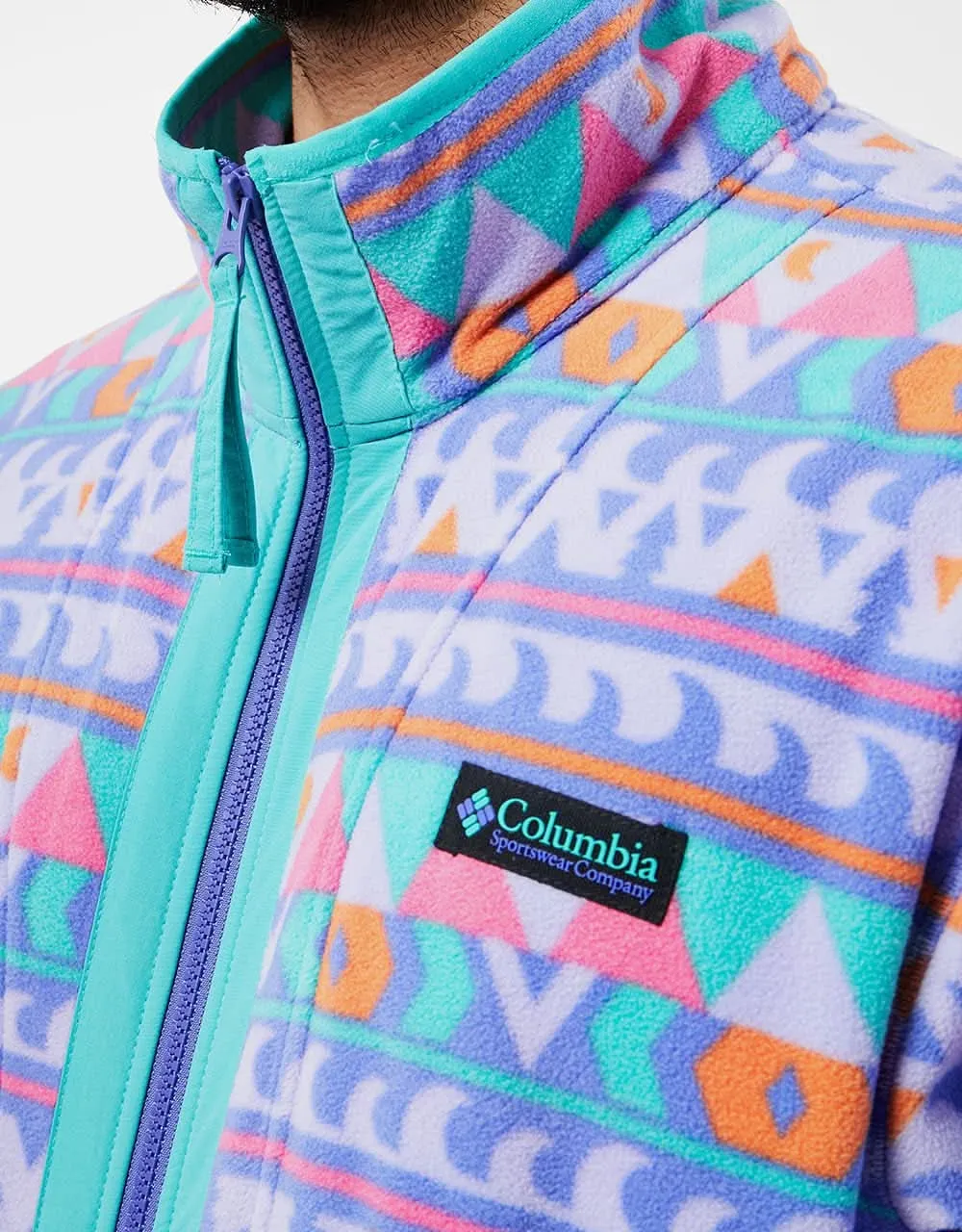 Columbia Back Bowl Lightweight Fleece - Purple Lotus/Camp Blanket/Bright Aqua