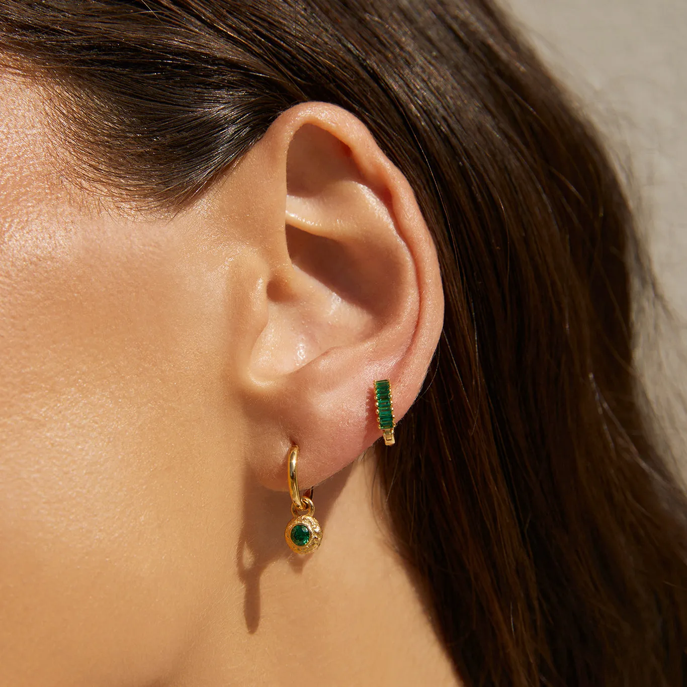 Crushed Birthstone Earrings