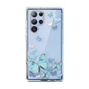 Galaxy S22 Ultra Cosmo Case - Blue Butterfly