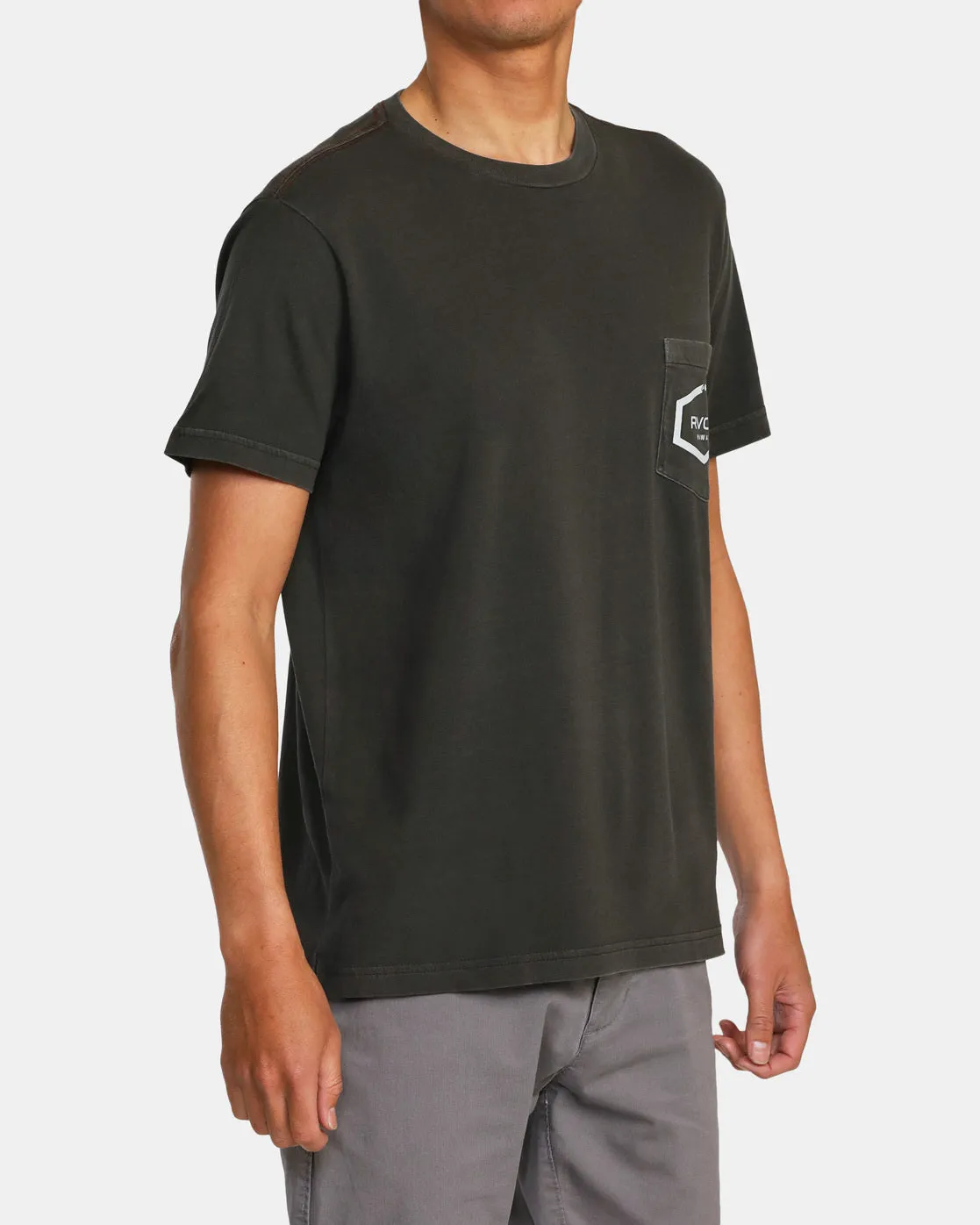 Hawaii Island Hex Pocket Tee - Pirate Black