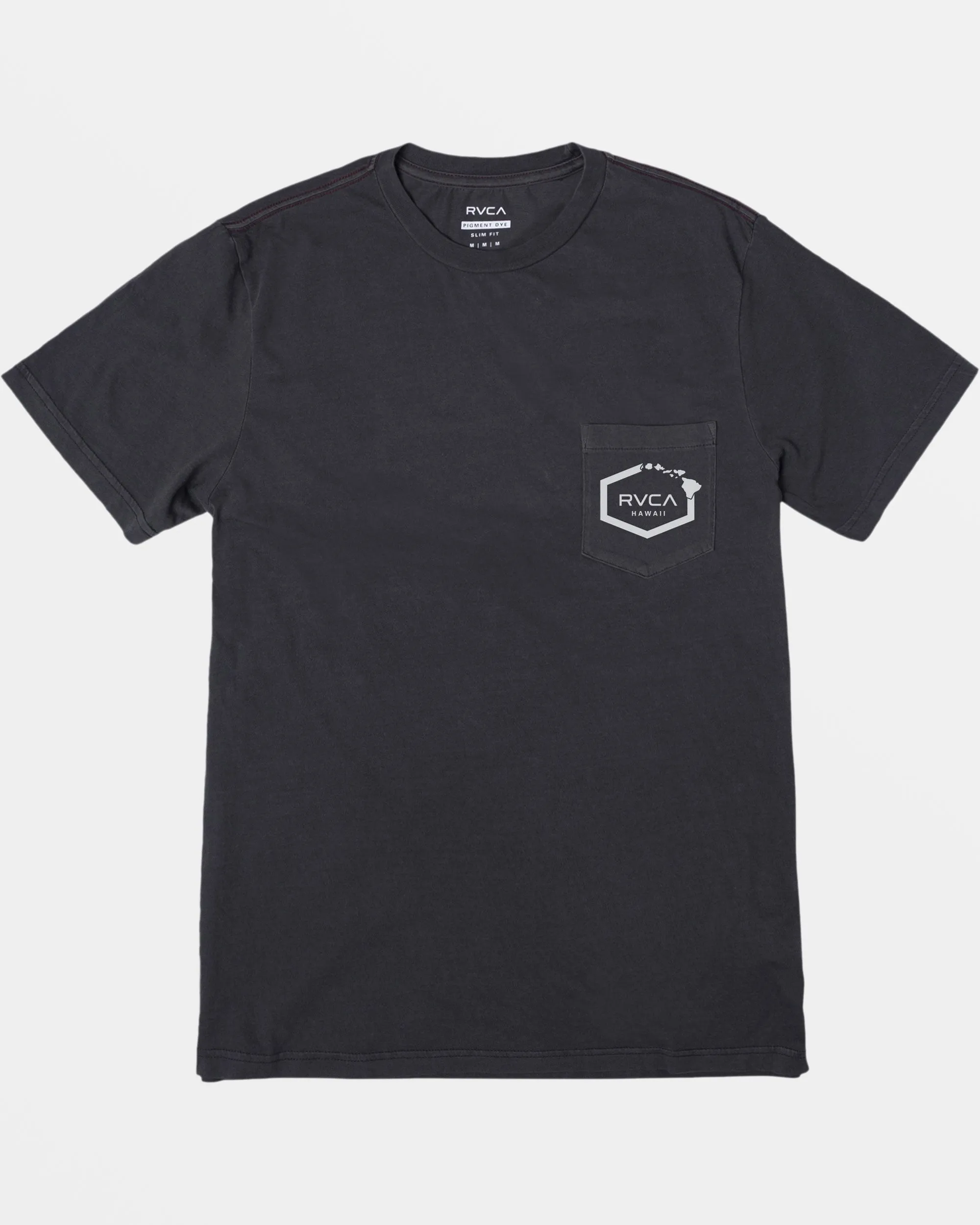 Hawaii Island Hex Pocket Tee - Pirate Black