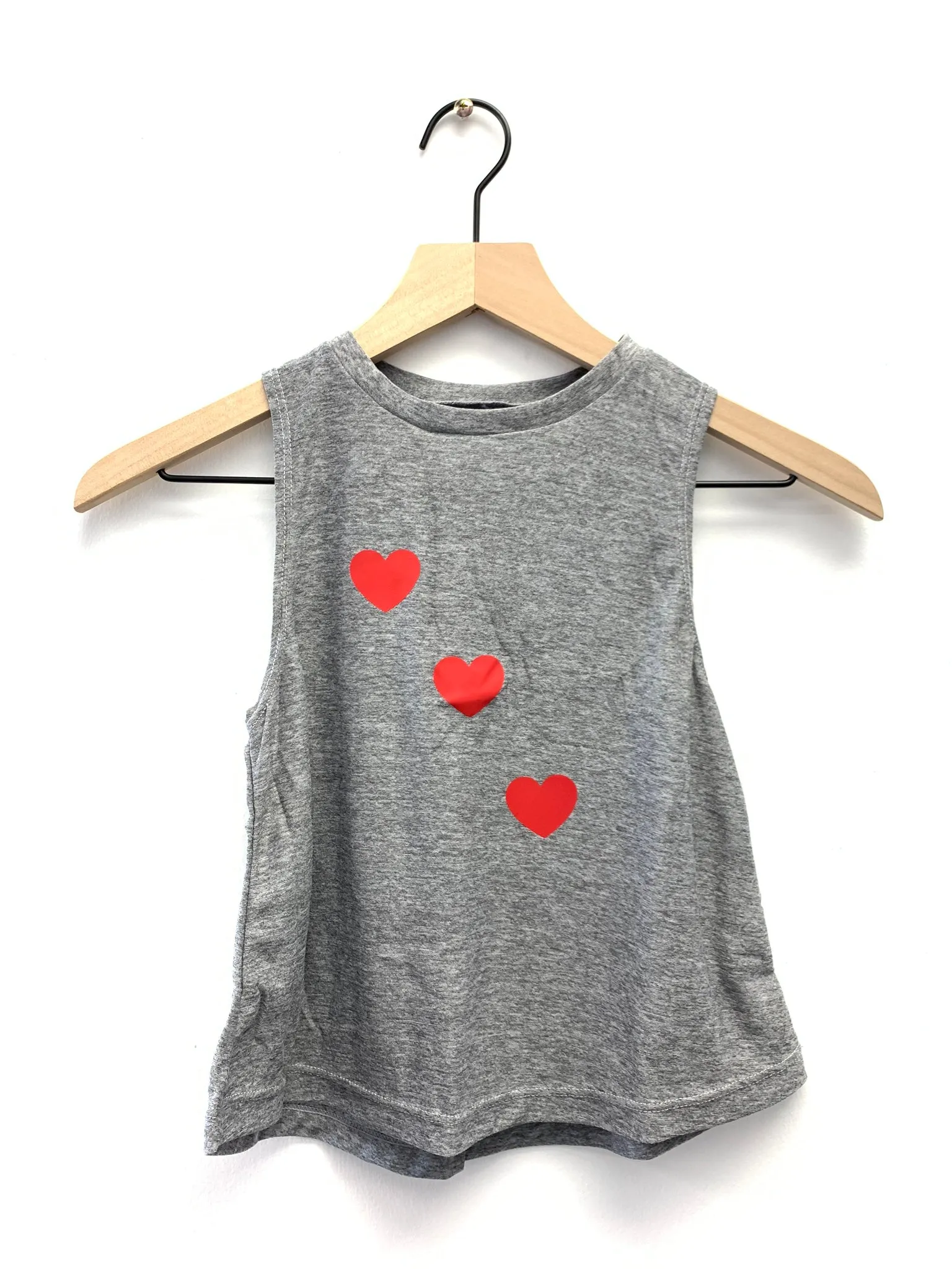 Hearts Red Gray Tank