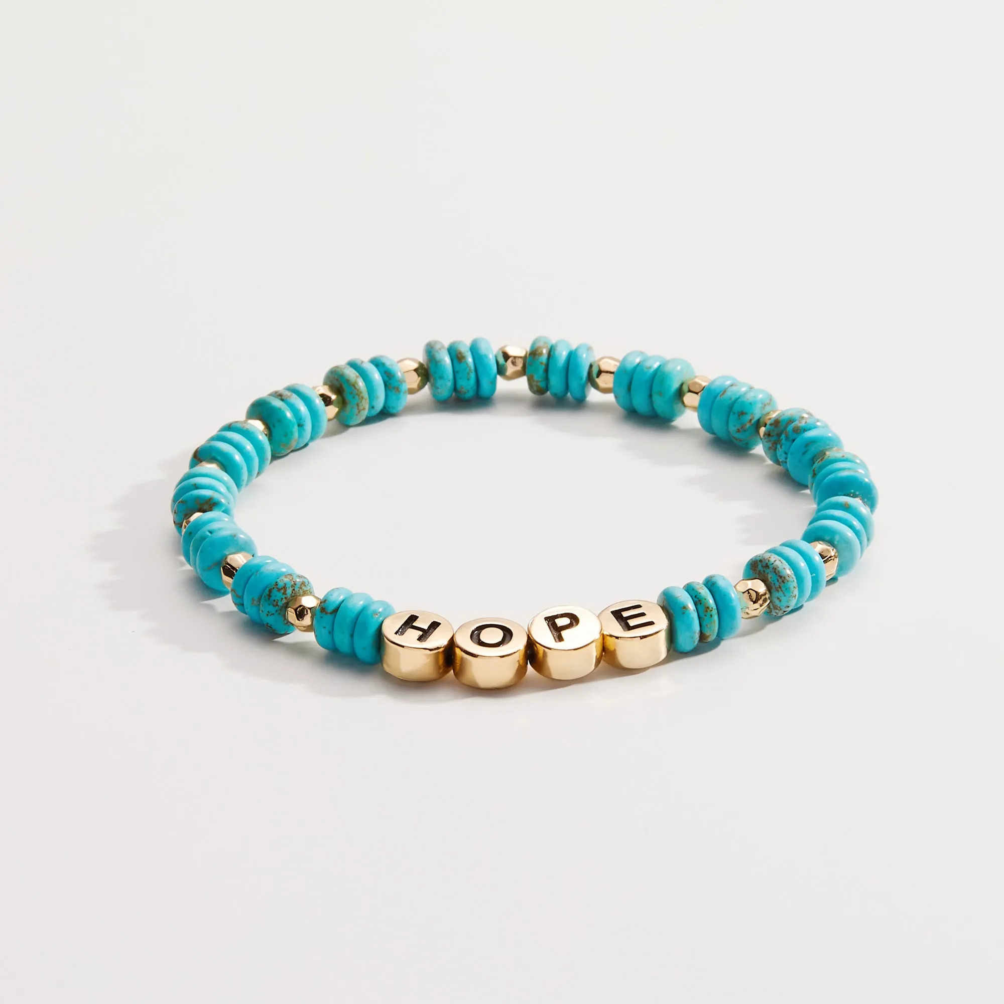 'Hope' Turquoise Stretch Bracelet