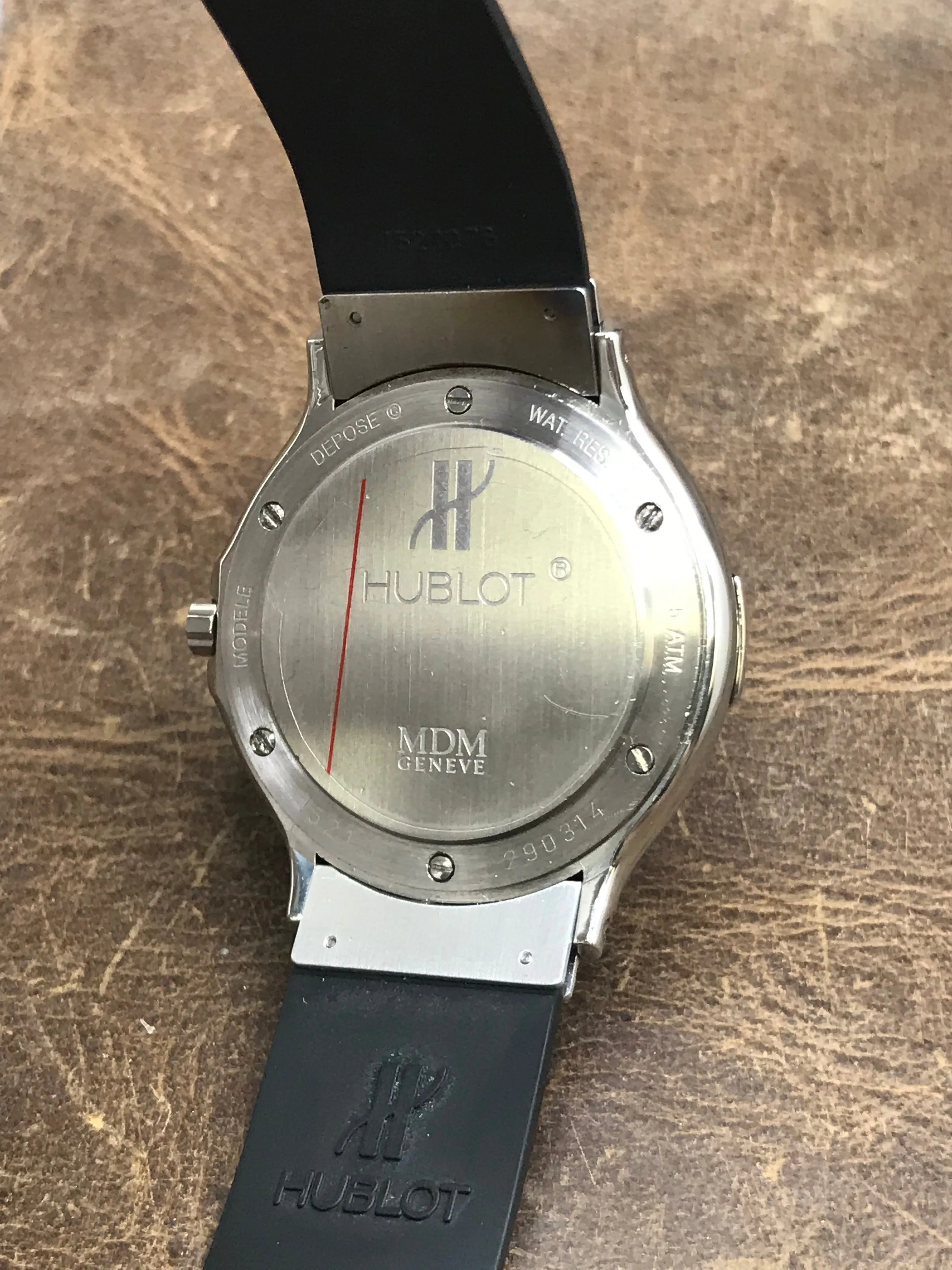 Hublot MDM Depose 1521.1 Black Dial Quartz Watch