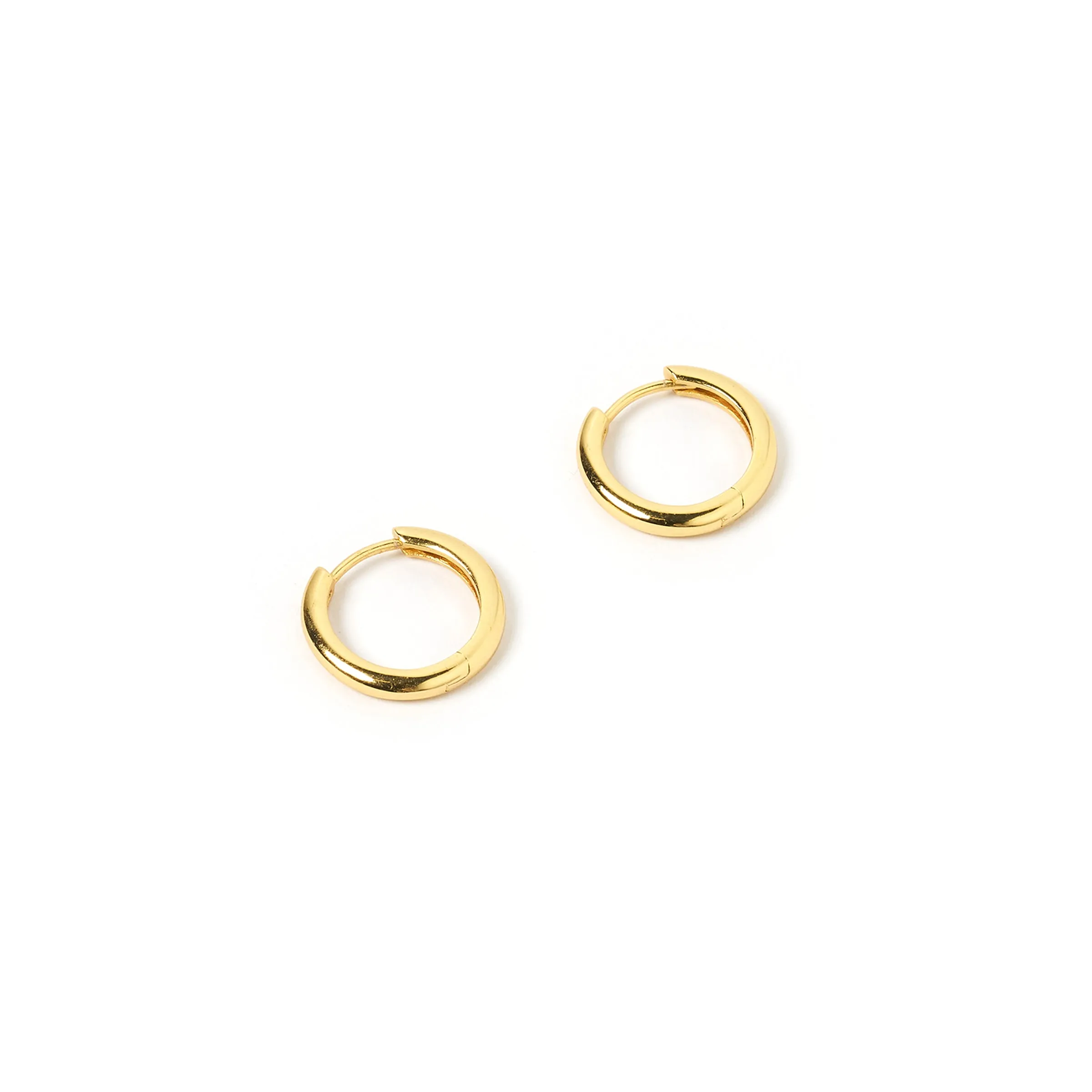 Jett Gold Hoop Earrings