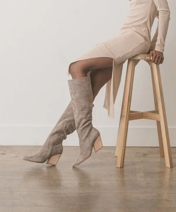 Lacey - Knee High Western Boots