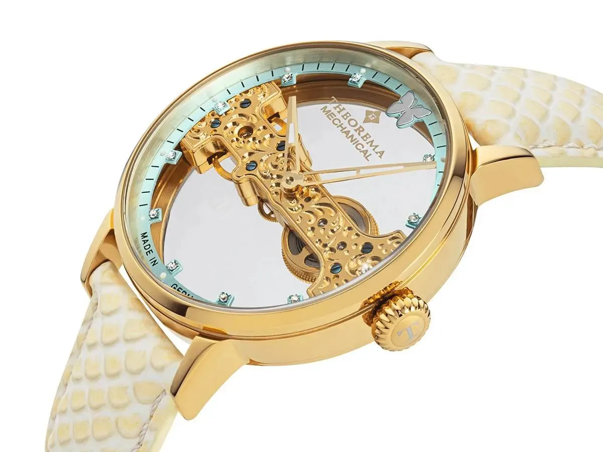 Lady Butterfly Theorema - GM-120-5A |GOLD| Made in Germany Watch