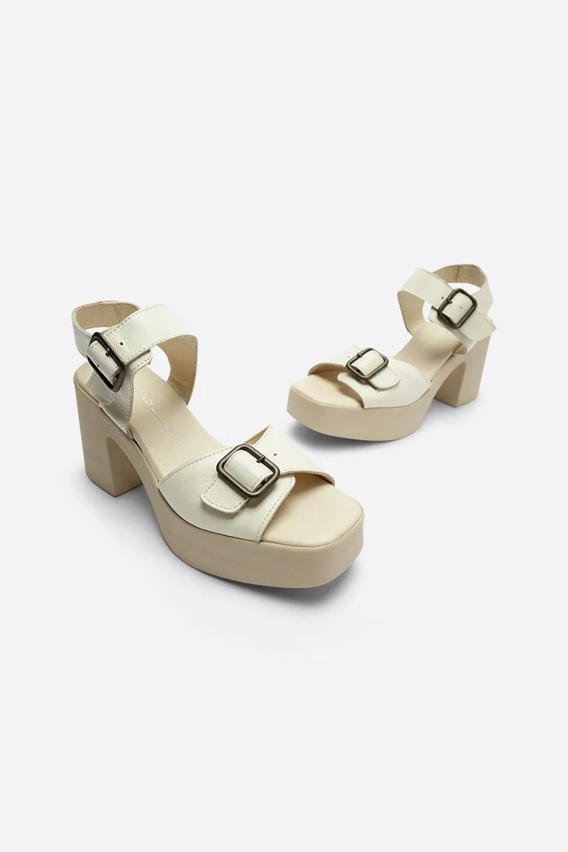 MARGO NATURAL SOLE PLATFORM HEEL