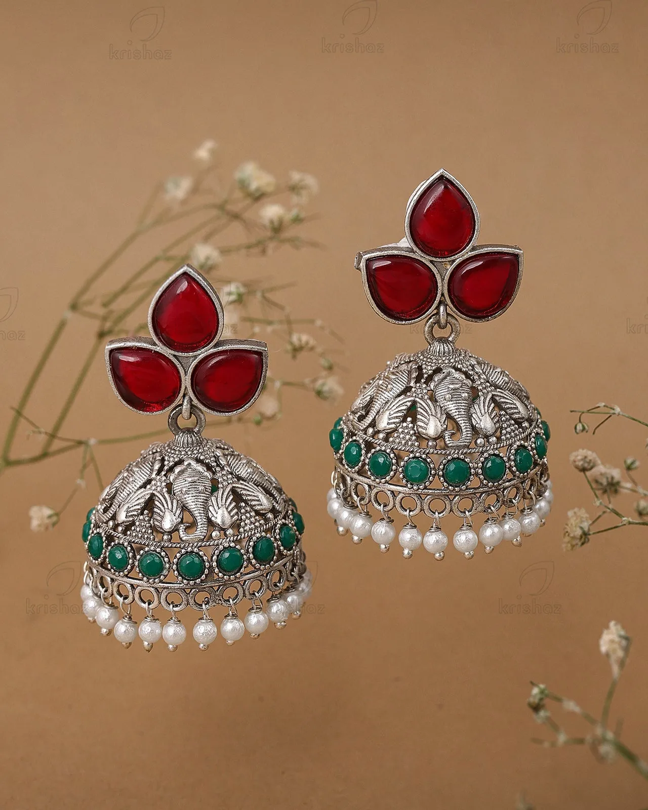 Mayuksh Jhumki Earrings