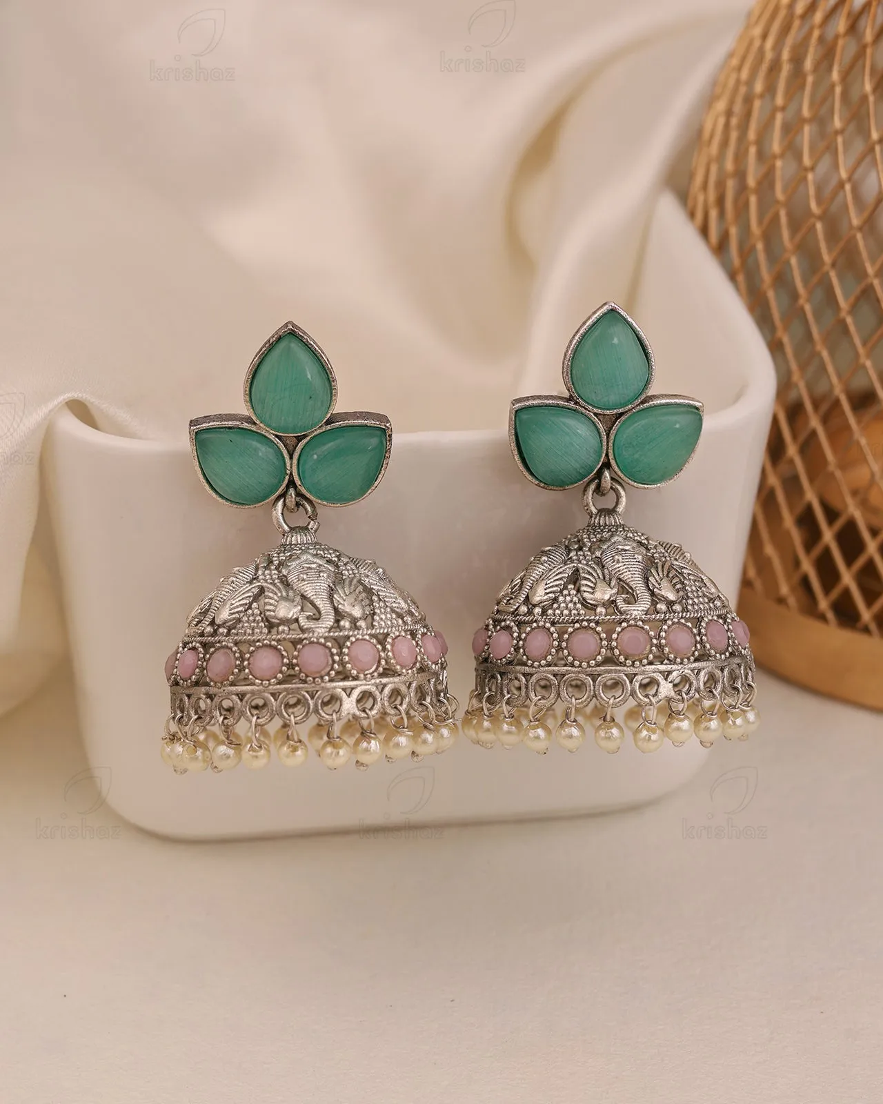 Mayuksh Jhumki Earrings