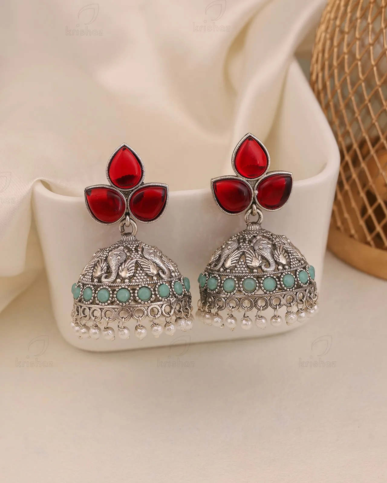 Mayuksh Jhumki Earrings