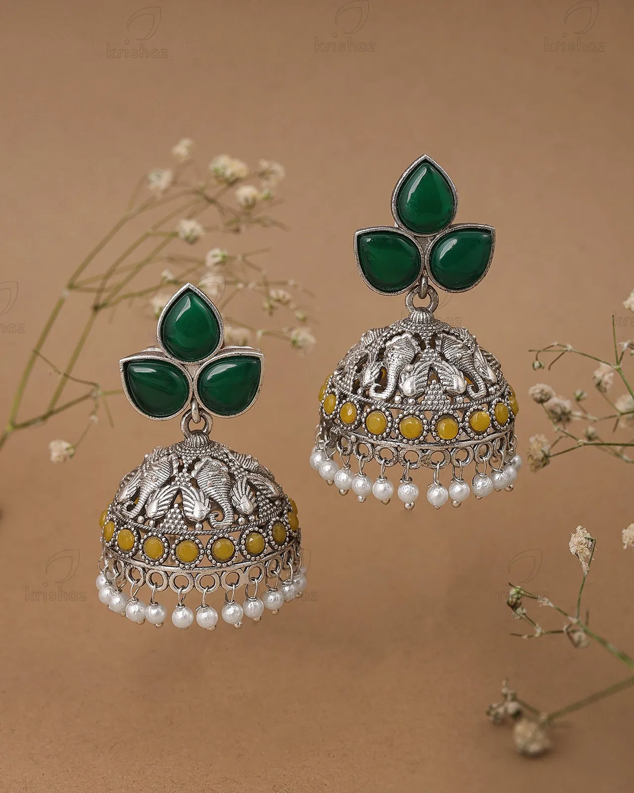 Mayuksh Jhumki Earrings