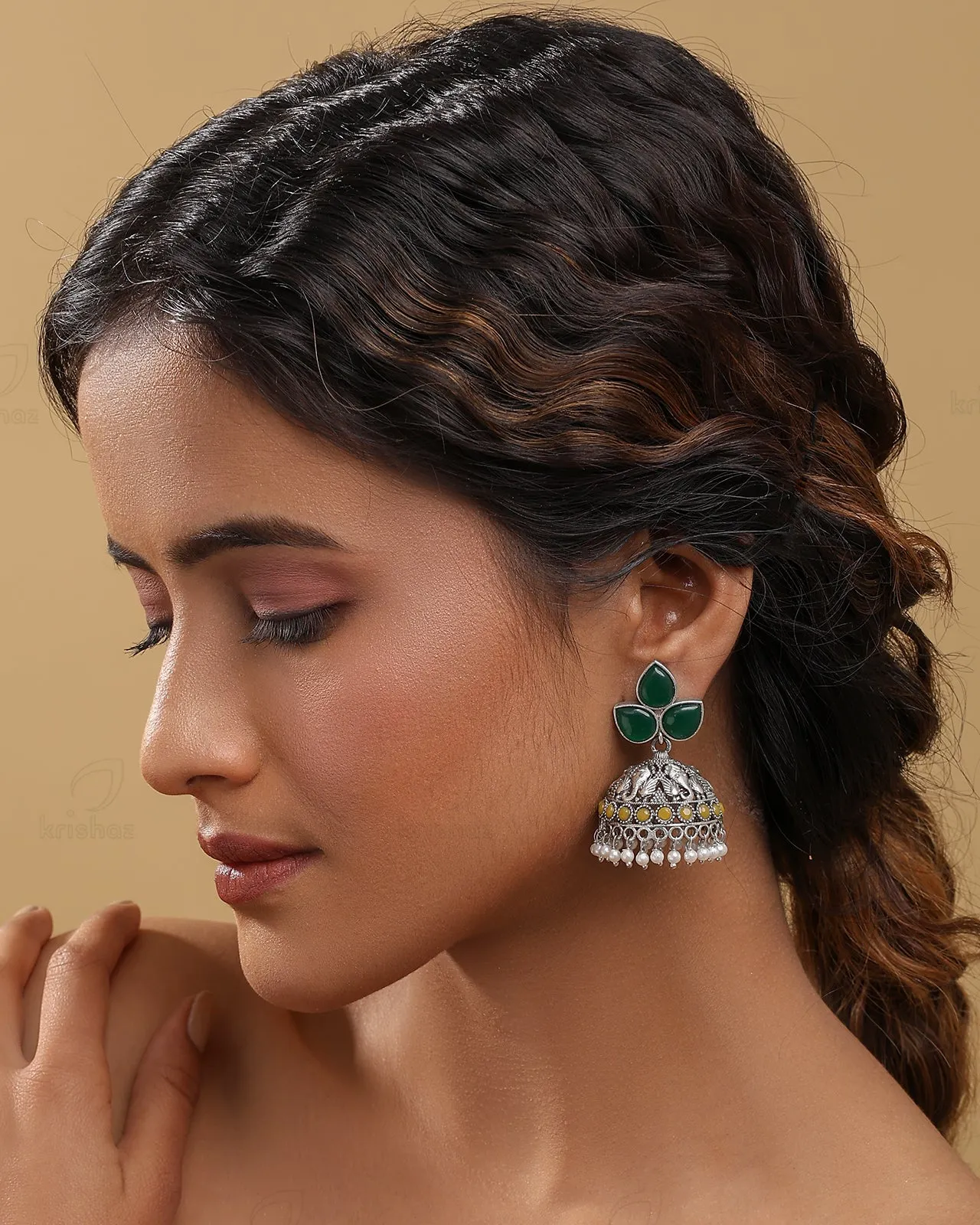 Mayuksh Jhumki Earrings