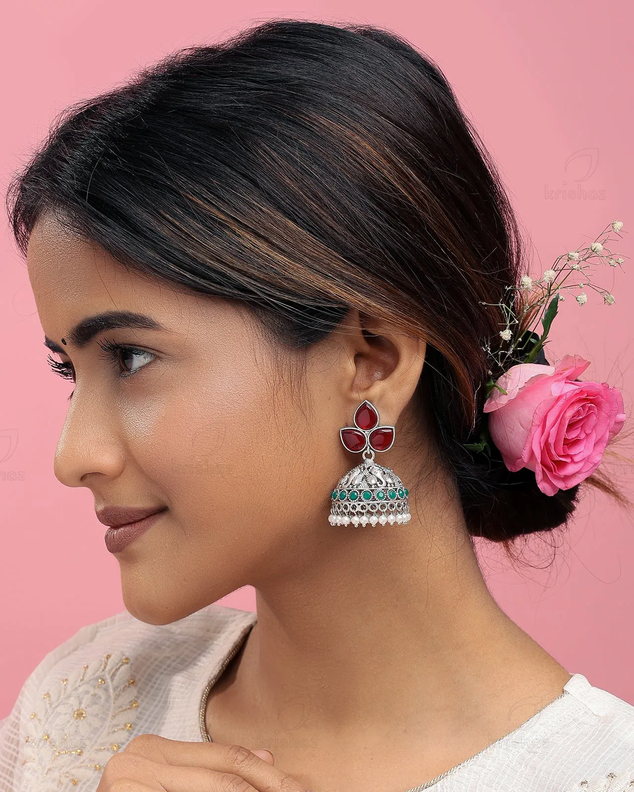 Mayuksh Jhumki Earrings