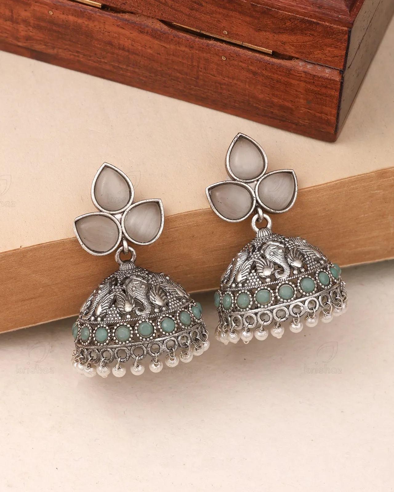 Mayuksh Jhumki Earrings