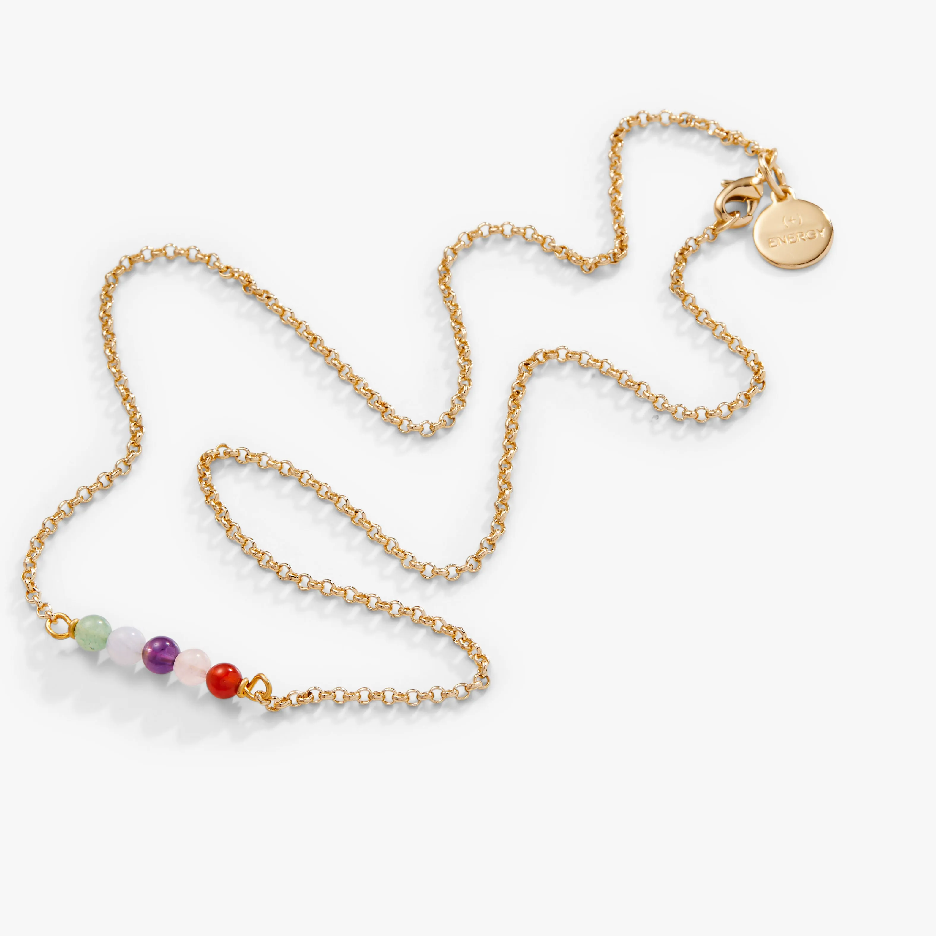 Multi-Gemstone Chain Necklace