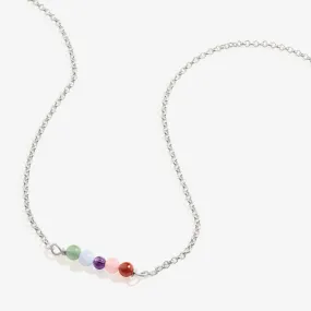 Multi-Gemstone Chain Necklace