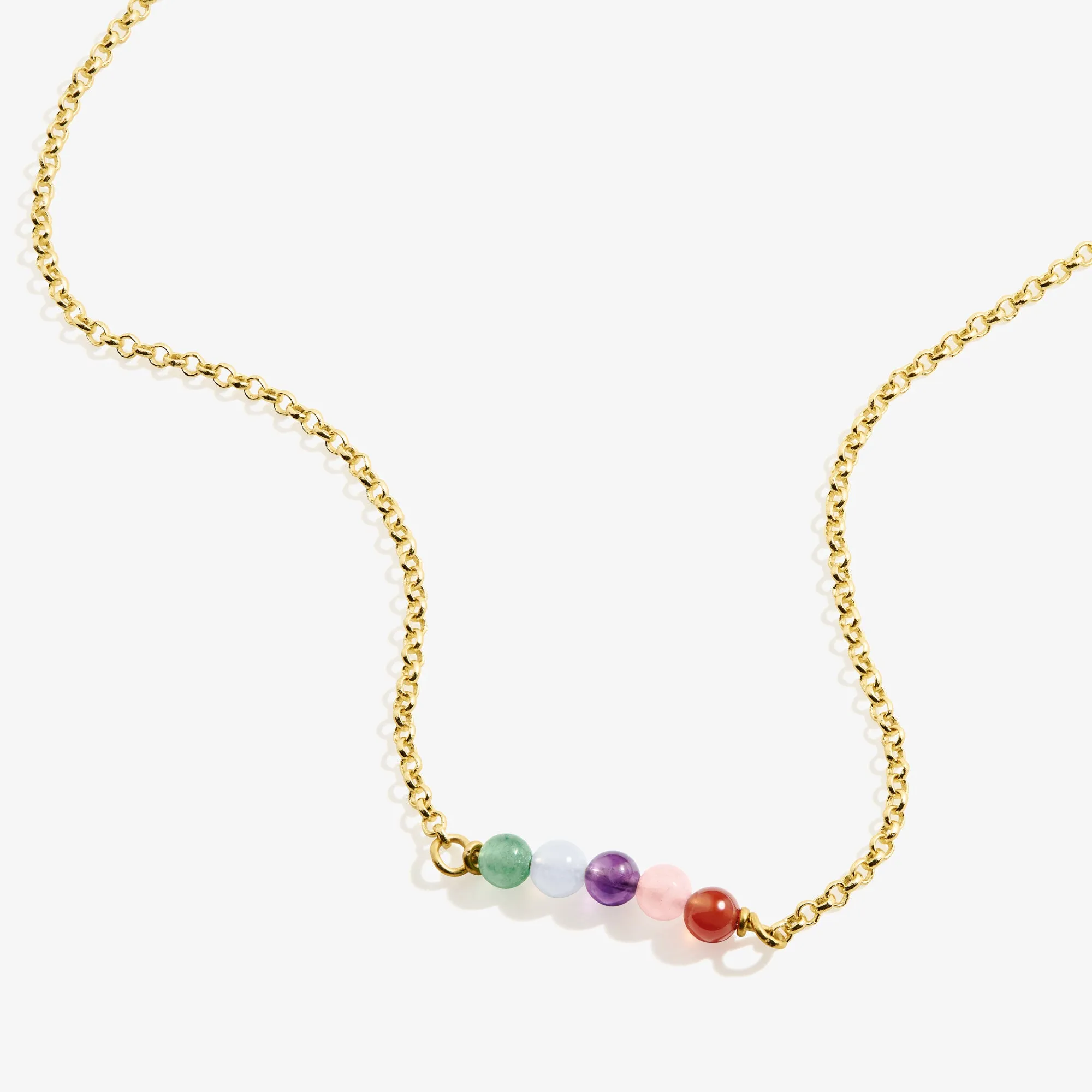 Multi-Gemstone Chain Necklace