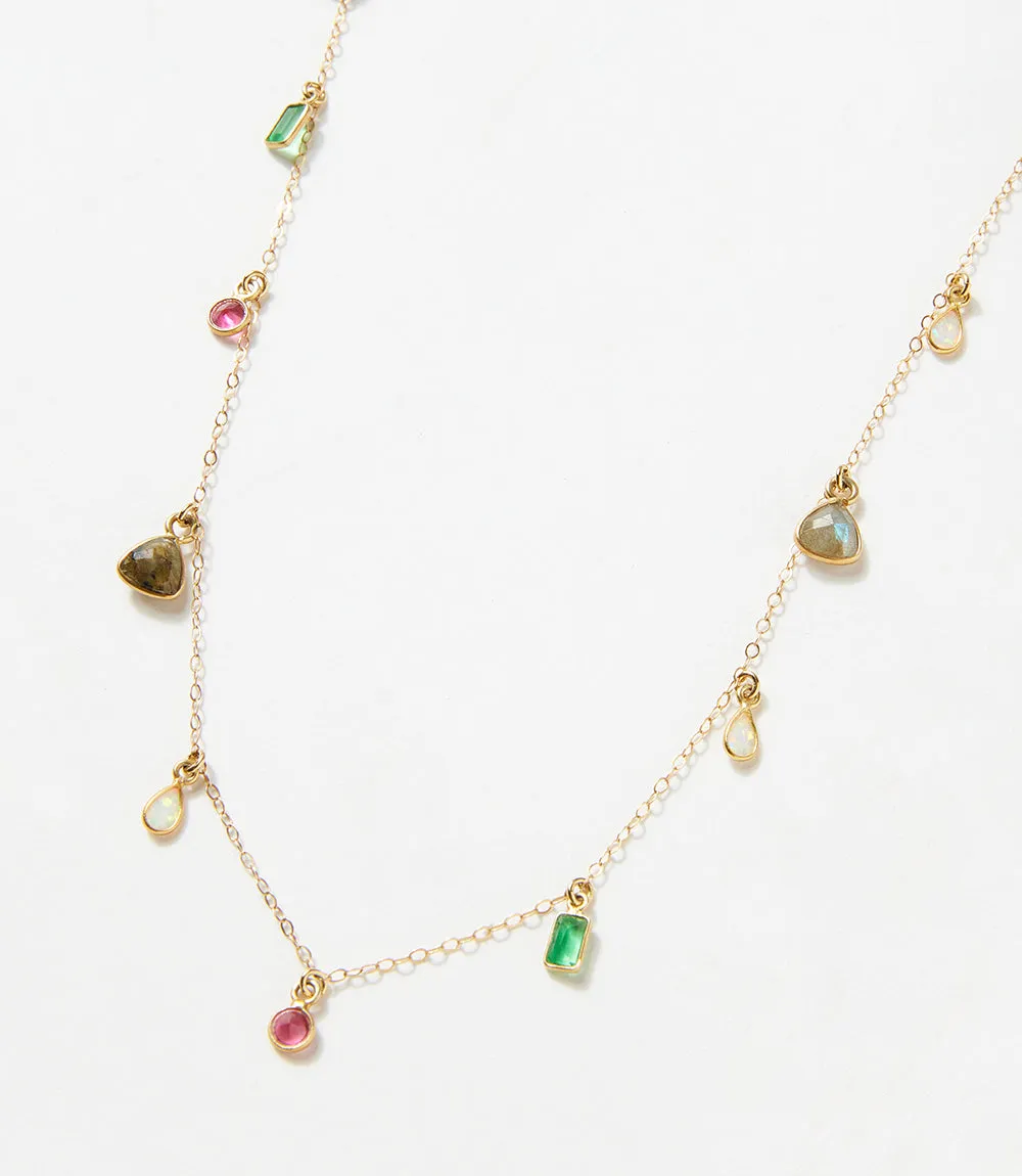 Multicolor Gemstone Necklace