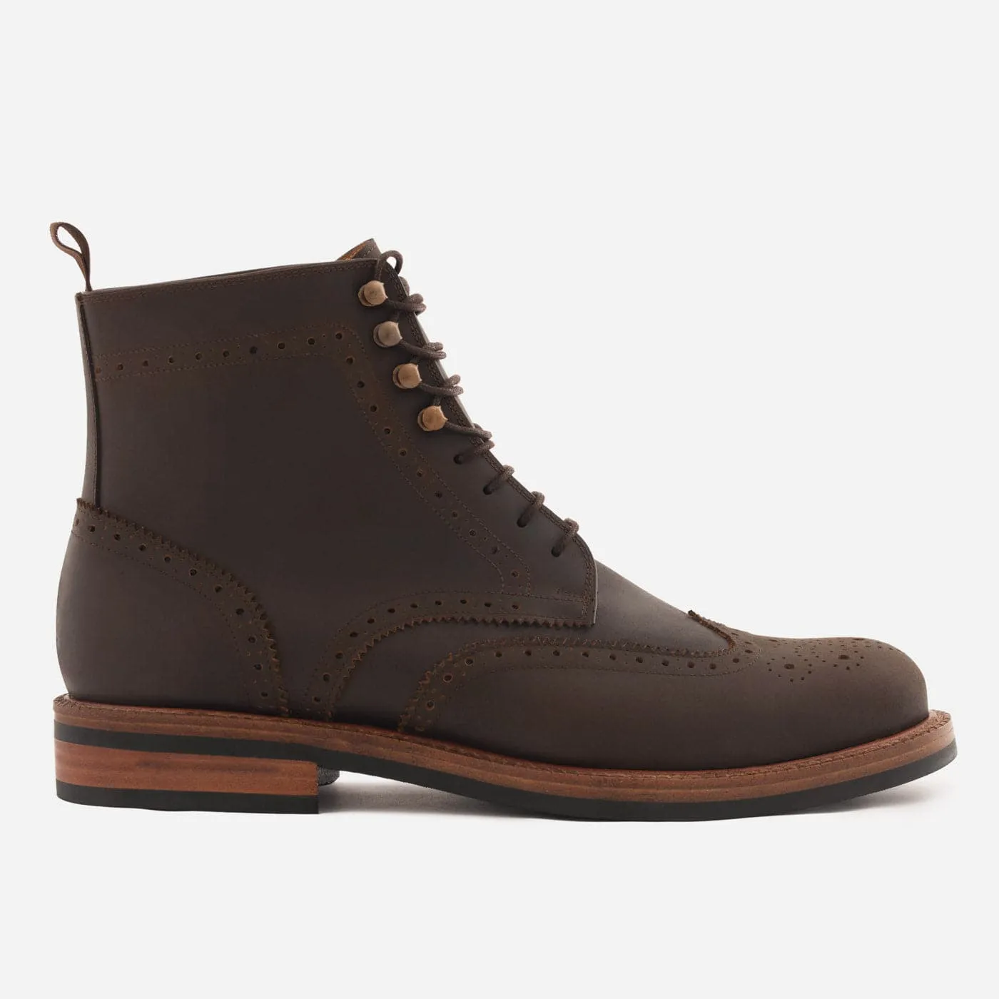 Nolan Brogue Boots - Pull-Up - Men's