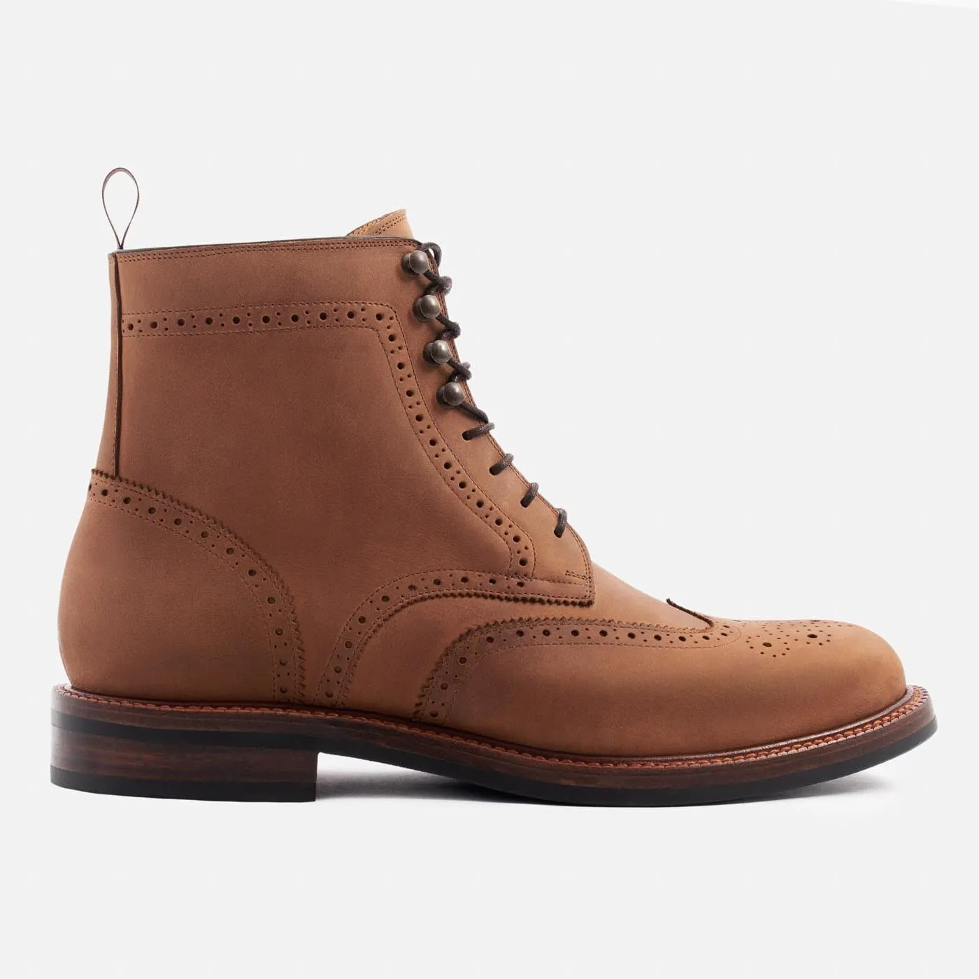 Nolan Brogue Boots - Pull-Up - Men's