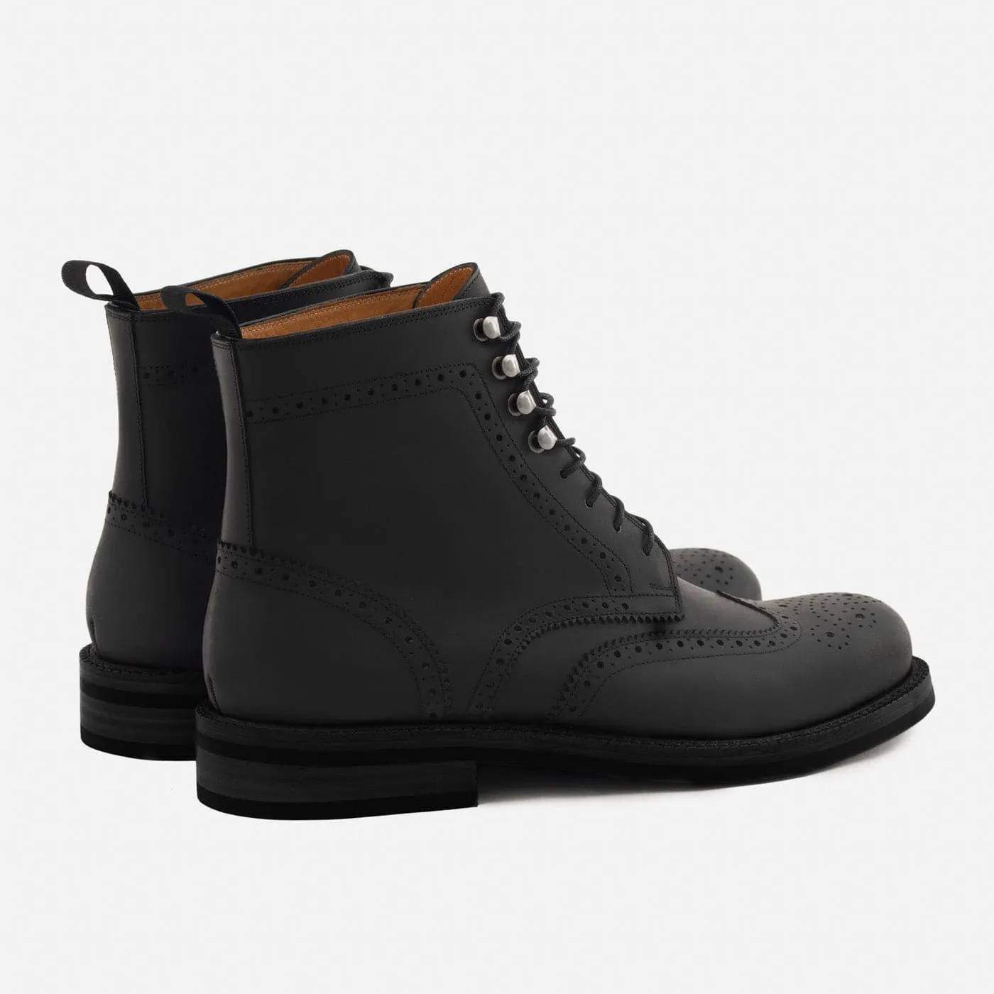 Nolan Brogue Boots - Pull-Up - Men's