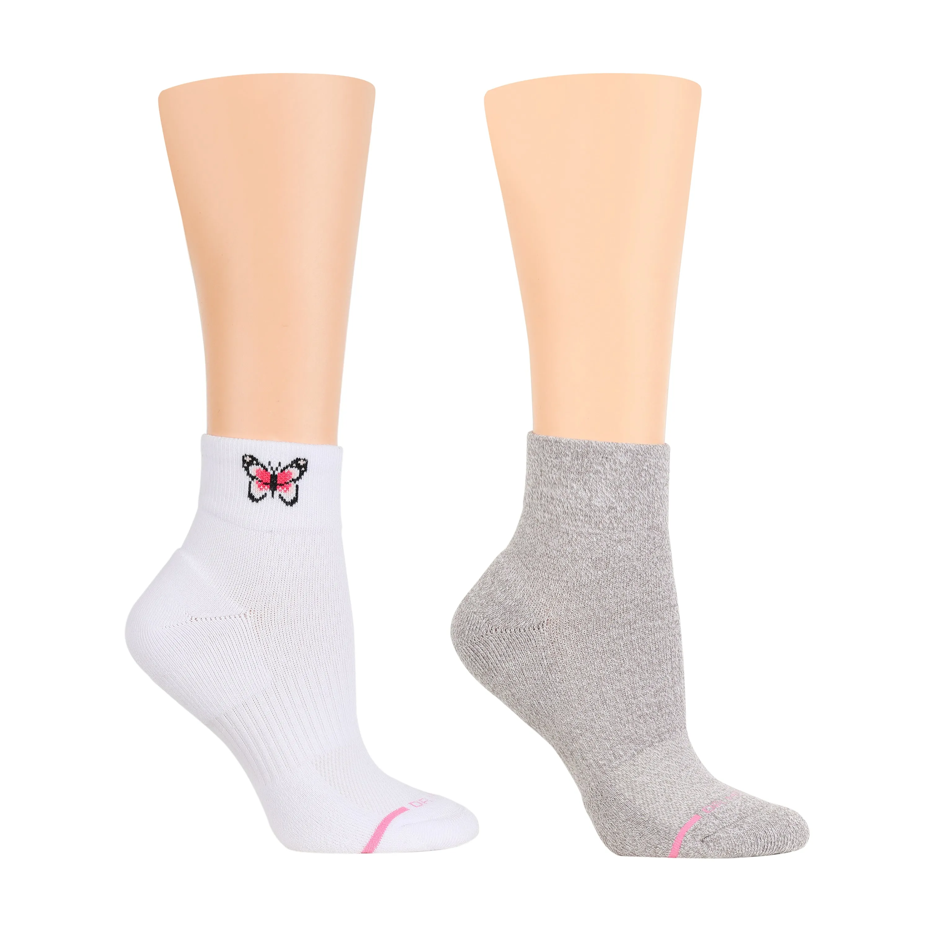 Placed Butterfly | Quarter Compression Socks For Women