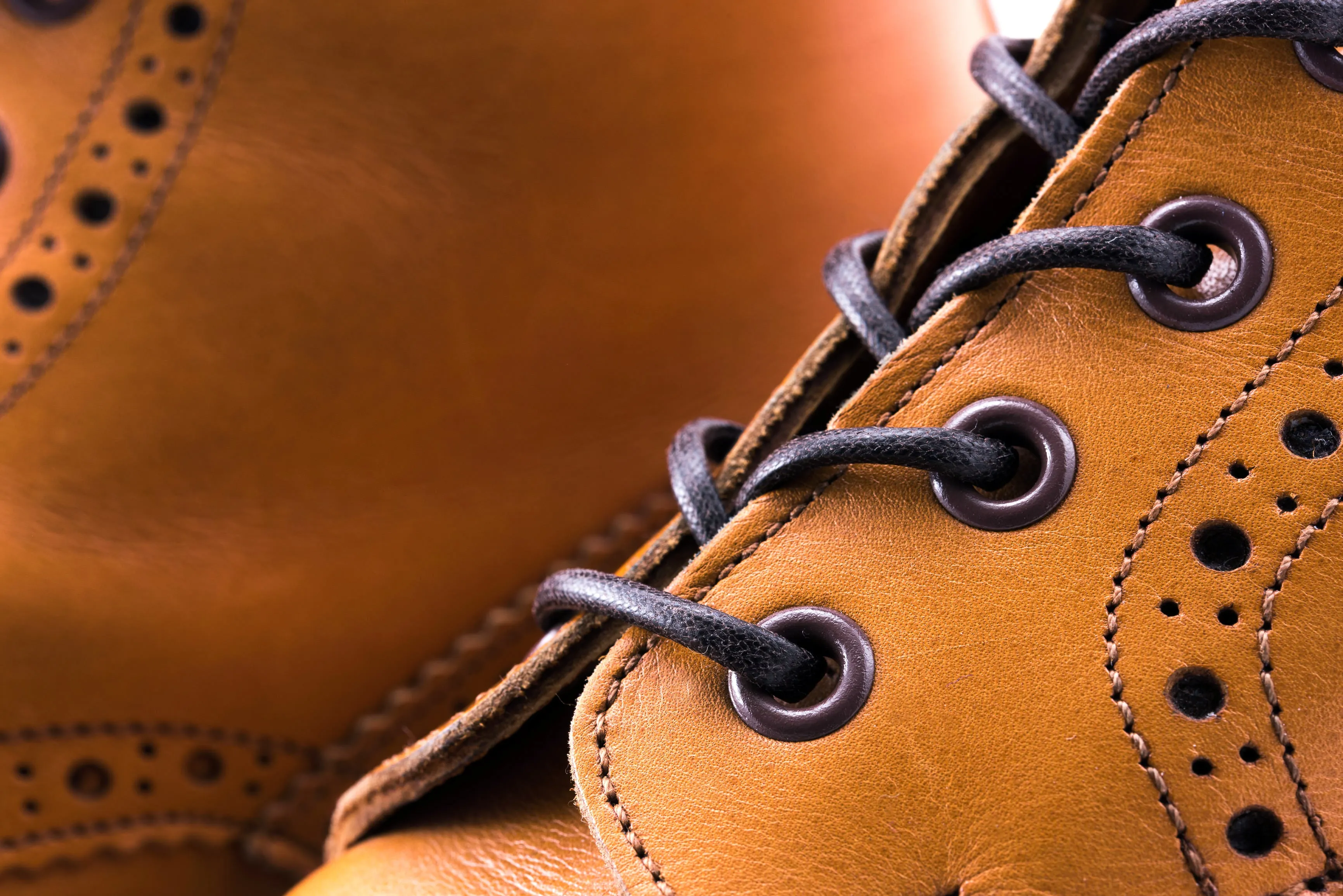 Round Dark Brown Waxed Cotton Bootlaces