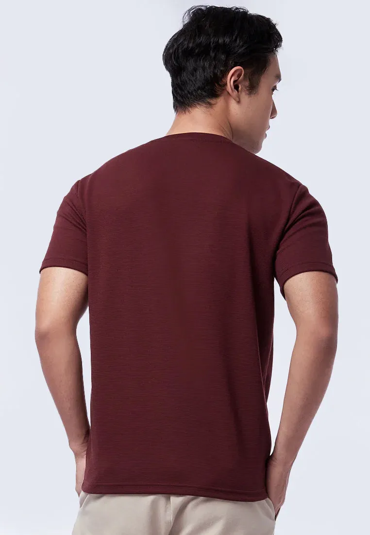 Round Neck T-Shirt with Pocket Details