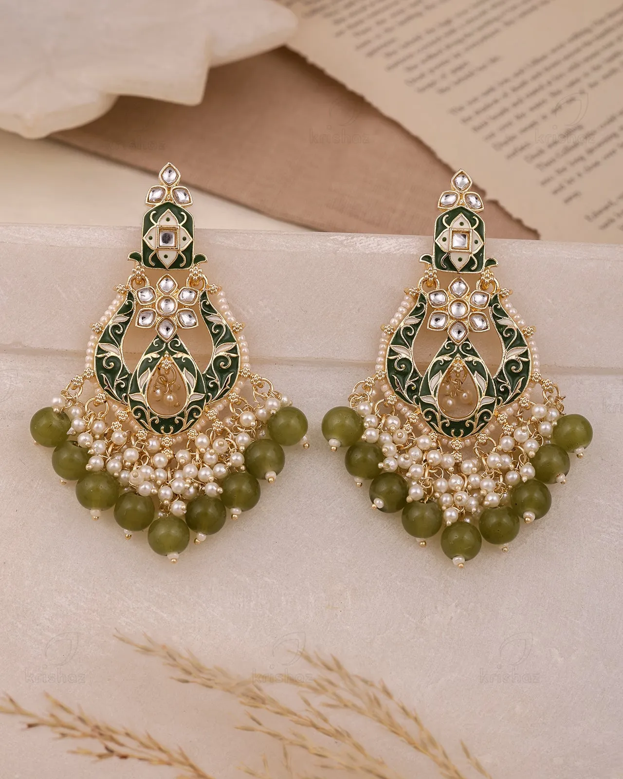 Sheetal Kundan Danglers-M