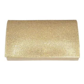 Shimmery Evening Clutch Bag One Inside Slip Pocket